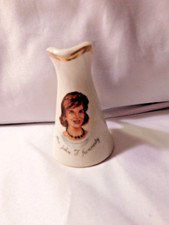 Vintage Mrs. John F. Kennedy Gold Trim Miniature Ceramic Creamer Pitcher picture