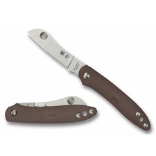 Spyderco Roadie, Lightweight Brown, Slip Joint - Plain Edge Folding Knife picture