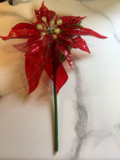 Lucite poinsettia flower Vintage 1968 by Joseph Markovits Inc. for CK Industries picture