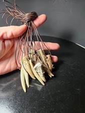 Antler Tip Necklace Knife~Mountain man accessories~Pow Pow~Bushcraft~Foreaging picture