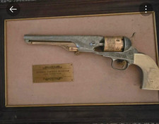 Framed Replica Revolver Display Plaque “General Custer’s Revolver” picture