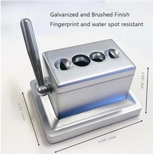 Quad Table Cigar Cutter Brushed Finish 52 & 60 Ring GaugePremium WE SHIP OVERSEA picture
