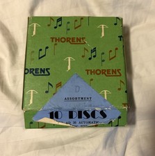 Vintage THORENS Music Discs for AD 30 Automatic Music Box Original Box of 10 picture
