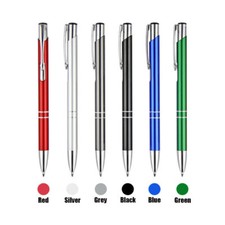 Luxury Full Metal Ballpoint Pen 1mm Black Ink Gel Pen Office Writing Stationery picture