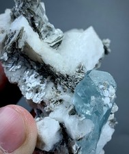 Natural Terminated Etched Aquamarine Crystal specimen From Pakistan (152 G) picture