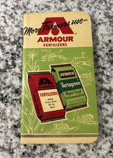 1963-64 advertising note book: Armour Fertilizers Unused picture