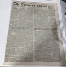 1865 The Vermont Chronicle Newspaper  picture