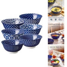 DOWAN Cereal Bowls Set 6, Ceramic Soup Bowls 23 OZ, 6 Inch Small Dessert Bowls picture