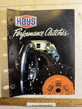 Vintage 1987 Hays Performance Clutches Guide Catalog Hays Clutches Cleveland OH picture