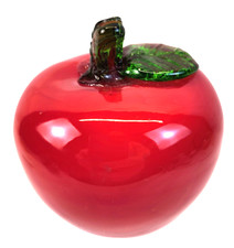 Glass Apple Paperweight Teacher Appreciation Gift picture