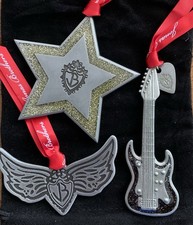Vintage Jonas Brothers Metal Christmas Ornaments Set of 3 New picture