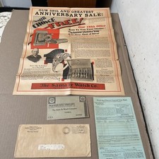 1933 Santa Fe Watch Co Jewelry Diamond Ring & Watch Advertising Lot picture