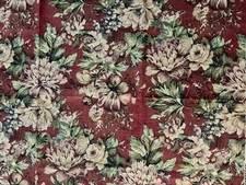 Vintage 5TH AVENUE DESIGNS Fabric Preshrunk Screen Printed Scotchguard 1 yard picture