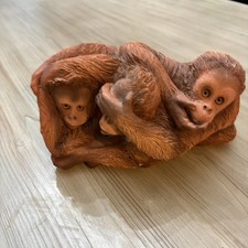 Orangutan Statue United Design Classic Critters Figure Hear No Evil Monkey Stone picture
