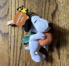 AUTHENTIC Starbucks Snoopy Peanuts Collaboration Bag Charm Plush IN HAND picture