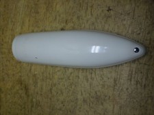 Postwar White Delta Torpedo Bicycle Light Cover Roadmaster Hawthorne Huffman & picture