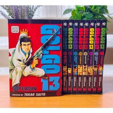 Golgo 13 Manga Complete Set Vol. 1-13 English Version Comic book DHL picture