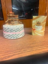 1971 Vintage Ezra Brooks Empty 2nd Anniversary Cake Distillery Decanter #55 picture