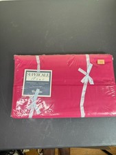 Vintage Wamsutta Supercale Plus Full Flat Sheet Flame Red 200TC NIP USA picture