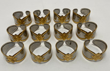 Gorham Stainless Steel Napkin Rings Set of 12 picture