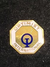 Vintage Optimist International Member Lapel 1/10 10k GF 95 7 picture