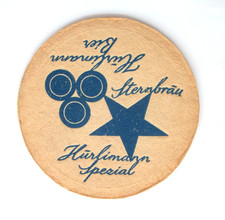 Vintage Hurlimann Sternbrau Beer Coaster Swiss Spezial Mat Zurich Switzerland picture