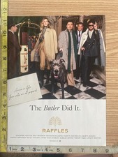 Raffles Hotel The Butler Did It Print Advertisement picture