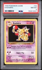 1999 Base Set Game #32 Kadabra PSA 8 NM Mint Pokemon picture