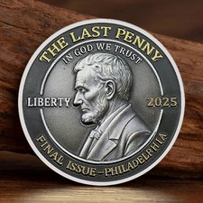 Final Issue Philadelphia 2025 – The Last Cent Lincoln Tribute Coin picture