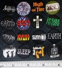Doom Metal Stoner Button Pins Lot Black Sabbath Sleep Sunn O The Melvins Earth picture