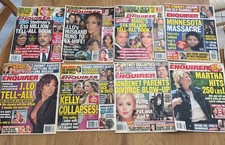 Lot of 8 Vintage National Enquirer & Examiner Newspapers 2002–2013 picture