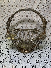 VTG Godinger Silver Art Co. Ltd. Grapevine Basket Swinging Handle  picture