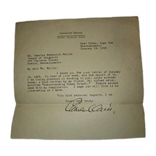 1929 Charles Davis Letter Re Alfred Adler Book to Reformer C.F. Weller Signed picture