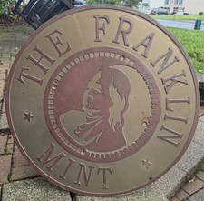 The Franklin Mint Heavy Cast Bronze Building Plaque Sign Hung On Headquarters picture