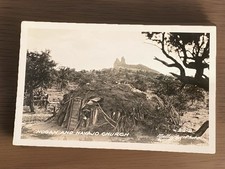 Vintage Postcard Early 1900s Native American Real Photos Navajo Church picture