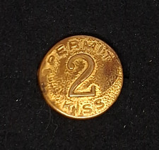 Vintage .75 Inch mid 20th Century Brass 