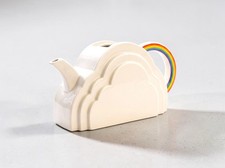 Rare Vandor San Francisco Vintage 1978 Porcelain Clouds & Rainbow Teapot picture