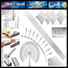 Mudder 17 Pieces Guitar Luthier Tools Set Setup Kit Include Radius Gauge String picture