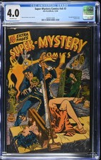 Super-Mystery Comics #v6 #3 - Ace Periodicals 1946 CGC 4.0 Decapitated head cove picture