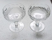 2 Waterford Crystal Colleen Champagne Glasses 4 3/8''in Tall picture