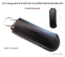 70’S Vintage BUCK KNIFE,KNIVES Model 501 LEATHER HOLSTER SHEAT(Limited Quantity) picture