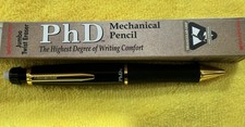 Paper Mate PhD Pencil .5mm Rare 18K Gold Plated Accents, NOS, Boxed picture