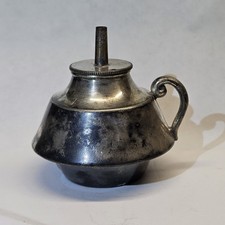 Antique Silver  Cigar & Cigarette Table Lighter • No Markings picture