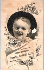 Victorian Trade Cards 1913 Martha Washington Flour, Wilkins-Roger Mills, MD picture