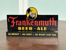 Rare Vintage Frankenmuth Beer Ale Dachshund Dog Wood Advertising Sign Michigan  picture