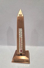 Washington DC Monument SOUVENIR THERMOMETER  Copper Finish 5 3/4