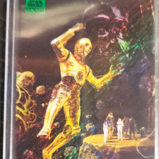 Topps 2021 Star Wars Galaxy Archives Protocol Droid #10 Green Parallel /199 picture