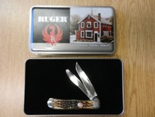 New Ruger Trapper Red Barn Gift Set 6254SS Signatures On Blade W/ Tin picture