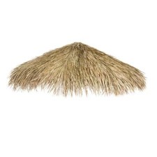backyard x-scapes umbrella cover 12-ft d mexican palm thatch bamboo natural picture