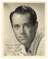 Henry Fonda 1937 Signed Inscribed D/W 8x10 Academy Award Actor Portrait J14237 picture